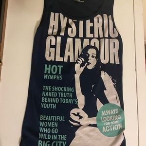 Hysteric Glamour Navy Tank